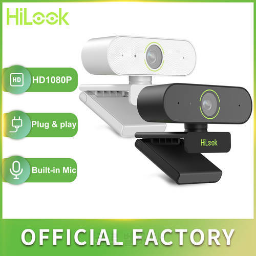 HiLook camera 1080p full hd 30fps white webcam Web cam laptop camera cover youtube camera with microphone