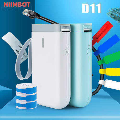 Niimbot D11 Wireless Label Printers Waterproof Thermal Label Maker Tape Sticker Colorful Label Machine Printers Paper Tearproof