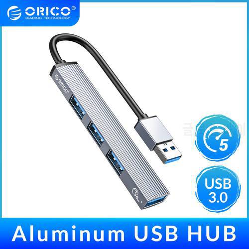 ORICO Aluminum Type C HUB 4 Port USB 3.0 2.0 Multi Splitter OTG Adapter Portable TF Dock For Macbook Pro PC Computer Accessories