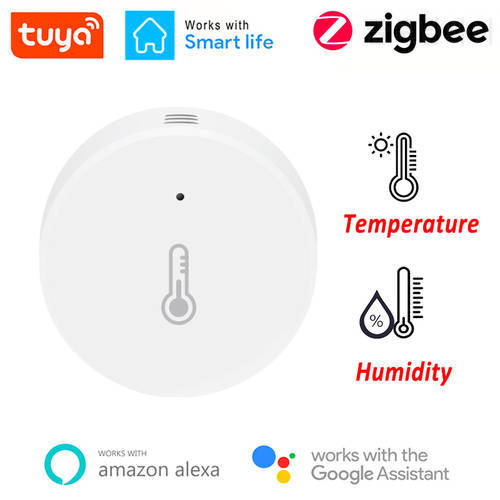 Tuya ZigBee Temperature And Humidity Sensor Work With Alexa Google Home Smart Home Smart Life/Tuya Smart App Contro