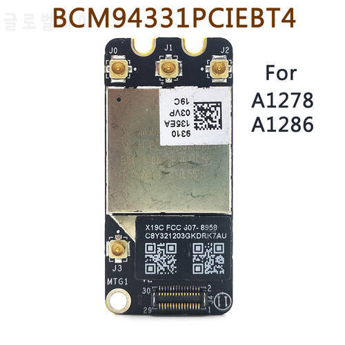 BCM94331PCIEBT4 BCM94331PCIEBT4AX 2.4 5G WiFi Network card Bluetooth for Macbook Pro A1278 A1286 2011 2012 Laptop Airport card