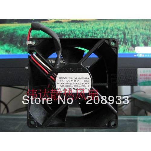 For NMB 3112KL-04W-B69 8032 DC 12V 0.58A