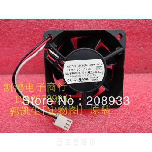 For NMB 2410ML-04W-B59 6025 12V 0.26A 6cm double ball high winds chassis CPU fan+cooling fan