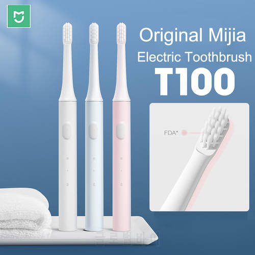 Xiaomi T100 Electric Toothbrush Teeth Brush Heads Mijia T100 Electric Oral Deep Cleaning Toothbrush Two-speed Cleaning