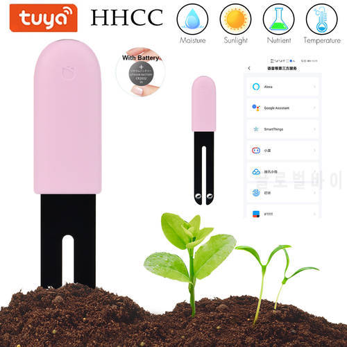 HHCC Flower Monitor Global TUYA Version Flora Monitor Garden Care Plant Grass Soil Water Fertility Smart Tester Sensor Detector