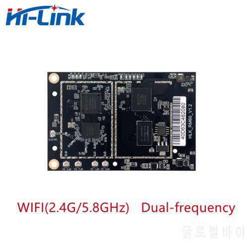 Free shipping New MT7621AN+MT7905 HLK-RM60 high-performance embedded WIFI 6 module with 2.4G 5.8G