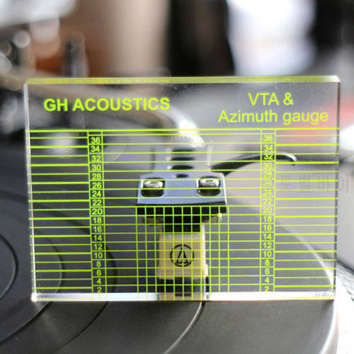 Vinyl Record Player Measuring Phono Tonearm VTA Balance Cartridge Azimuth Alignment Ruler Headshell Turntable