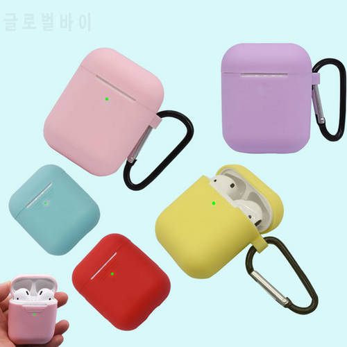 Mini Soft Silicone Case For Apple Airpods Shockproof Cover For Apple AirPods Earphone Cases for Air Pods Protector Case