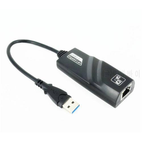 10/100/1000Mbps USB 3.0 USB 2.0 Wired USB To Rj45 Lan Ethernet Adapter Network Card for PC Macbook Windows 7 8 / 10 Laptop