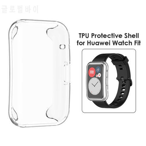 Protector Cover for Huawei Watch Fit Full Screen Case Anti Scratches Protective Shell TPU Smart Accessories Protective Cover