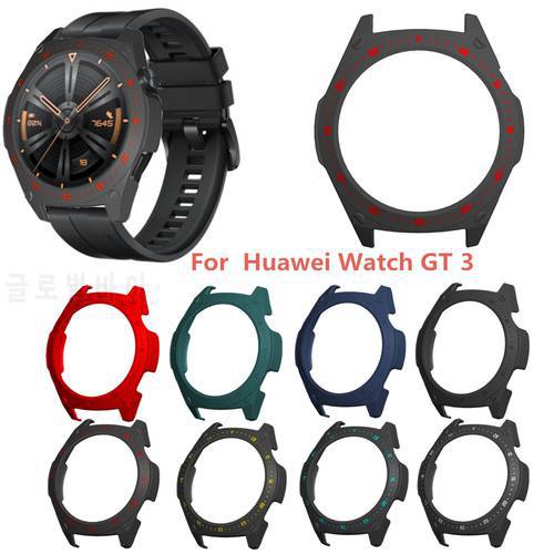 PC Case For Huawei watch GT3 46mm band Watch GT3 46mm soft All-Around Screen Protector cover bumper Cases Smart Accessories
