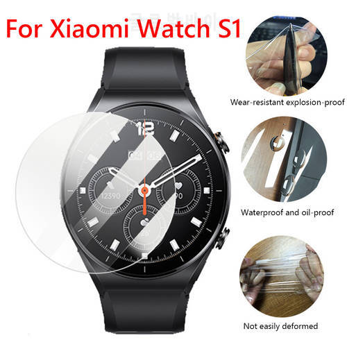 5/3/1 Pcs Tempered Glass Screen Protector For Xiaomi Watch S1 Version Smart Watch HD Screen Protector Cover Film