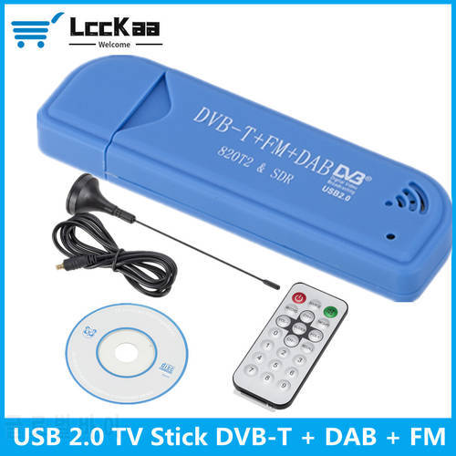Digital USB 2.0 TV Receiver 25 MHz to 1760 MHz Receiving Frequency Tuner Dongle Stick Antenna SDR Tuner Receiver TV Accessories