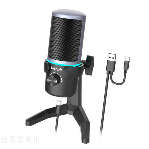 New Deisgn USB Condenser Gaming Microphone ,192Khz/24Bit Podcast PC Computer Mic for Recording Streaming Youtube Micro