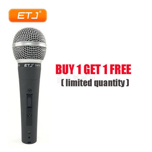 SM58S Professional Wired Vocal Microphone Super Cardioid Dynamic Karaoke Mic SM Series Fast Shipping