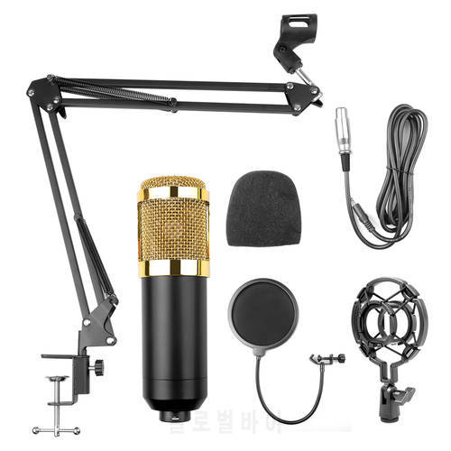 Microphone BM 800 Condenser Mikrofon Mic Karaoke BM800 Studio BM-800 For KTV Recording Computer Radio Braodcasting Singing