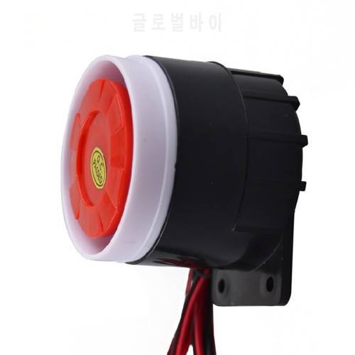 1 Pcs DC 24V Loud Wired Mini Indoor Accessory Horn Siren Home Security Sound Alarm System 120dB Piezo Buzzer Speaker Anti-theft