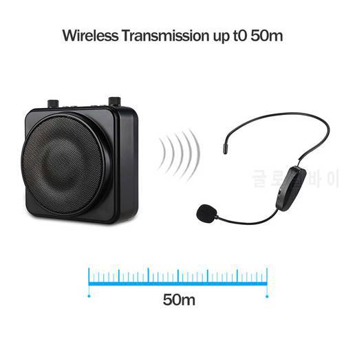 Portable Bluetooth PA Voice Amplifier MR2500W 22W with Wireless Headset Microphone Amplifier Speaker Voice Booster Loudspeaker