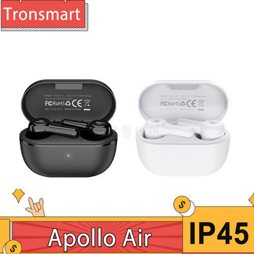 Tronsmart Apollo Air Noise-canceling Headphones Qualcomm® QCC3046 Bluetooth 5.2 IP45 Waterproof Noise Cancelling Earbuds