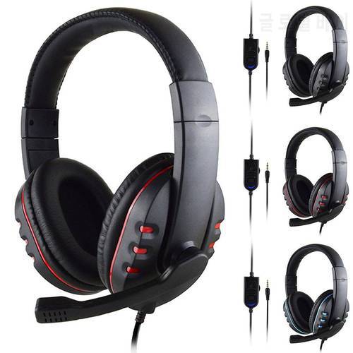 Stereo Gaming Headset For Xbox One PS4 PC 3.5mm Wired Over-Head Gamer Headphone With Microphone Volume Control Game Earphone