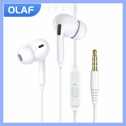 3.5mm Wired Headphones With Bass Earbuds Stereo Earphone Music Sport Gaming Headset With mic For Xiaomi Huawei Samsung