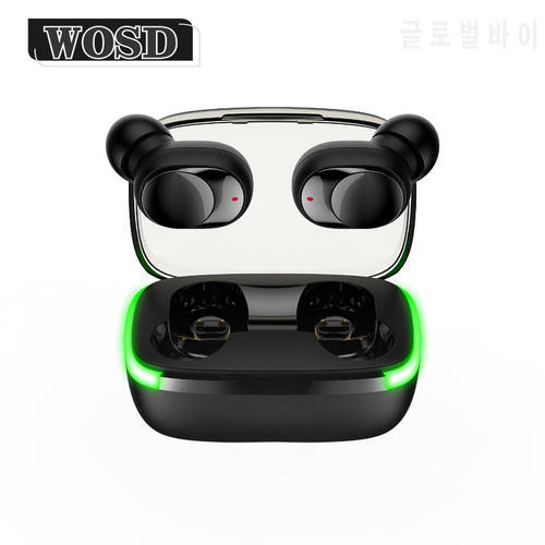 Tws Bluetooth 5.1 Wireless Headphones Charging Case 9D Stereo Sports Waterproof Headphones with Microphone for IOS/Android