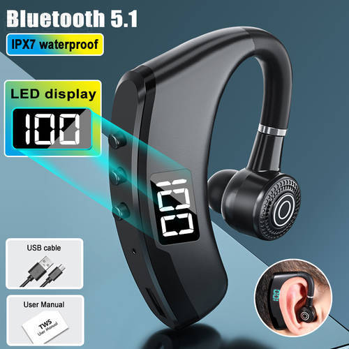 Bluetooth Headphones Wireless Earphones Ear Hook Stereo Headset Handsfree Sports Earbuds with Microphone For All Phone