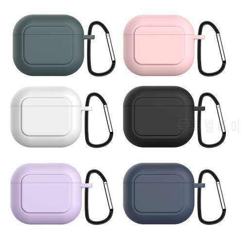 Colored Soft Silicone Protective Cases Wireless Waterproof Earphone Cover For Pro 4 mini Charging Box Bags
