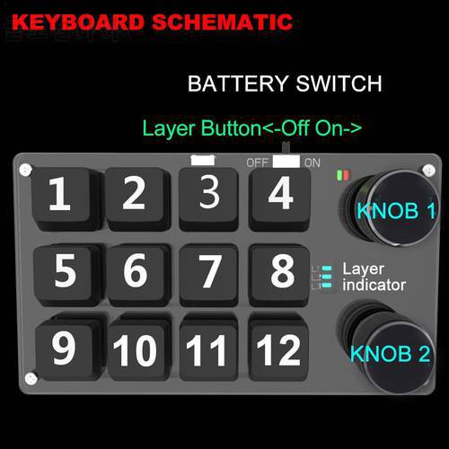 Macro Knob Shortcut Keyboard Game Custom Copy-paste Shortcuts Hotswap Mini Mechanical Keyboard