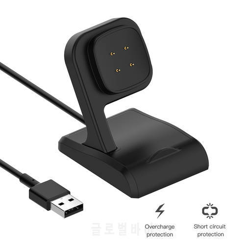 USB Charger for Fitbit Versa 3/Fitbit Sense Smart Watch Charging Cable Dock high safety performance support fast charging Fast C