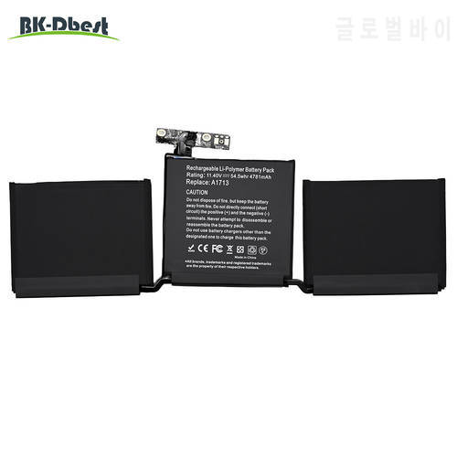 BK-Dbest Original Laptop Battery A1713 11.4V 4781mAh for Apple Macbook Pro 13