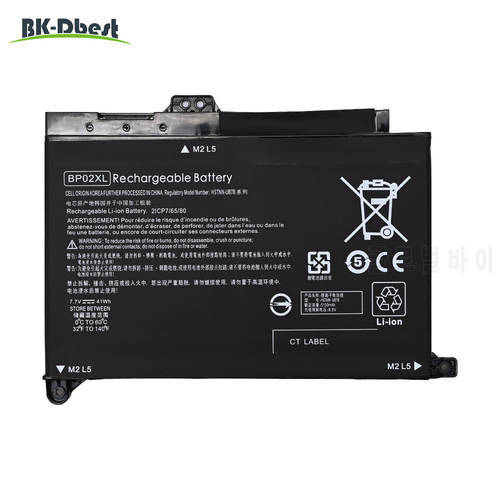 BK-Dbest 7.7V 41wh BP02XL Laptop Battery Compatible with HP Pavilion PC 15 15-AU 849909-850 849569-421 HSTNN-LB7