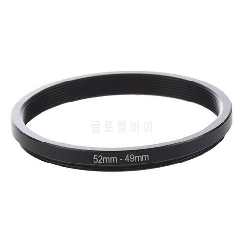 52mm-49mm 52mm to 49mm Black Step Down Ring Adapter for Camera