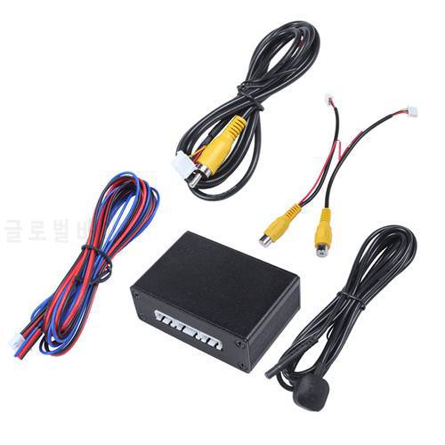 Car Parking Camera Video Channel Converter Auto Switch Front /View Side/Rearview Rear View Camera Video Control Box With Manual