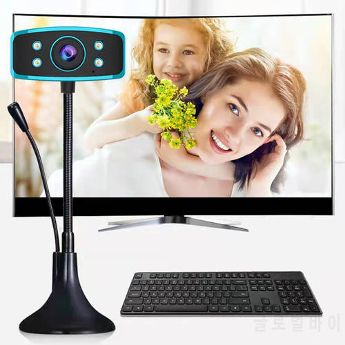 30fps 1080P Full HD Web Camera With Microphone USB Plug And Play Video Call Web Cam For PC Computer Desktop Gamer Webcast