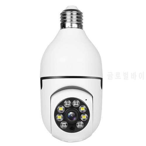 2022 New Light Bulb Cameras Surveillance Wireless Outdoor 1080P Panoramic Human Motion Detection and Alarm Night Vision Wifi