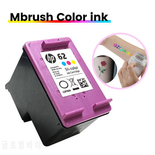 Color Ink Cartridges 62XL Replacement for Kongten Mbrush Mini Portable Handheld Inkjet Logo Wireless Wifi Printer