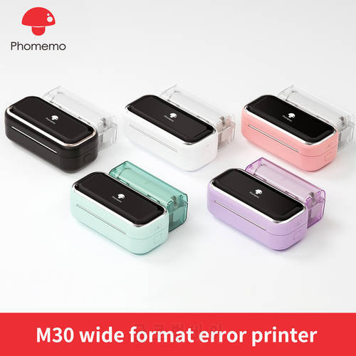 Pomemo M03 Portable Wireless Inkless Mini Barcode Small Hand Held Pocket Photo Printer Label Phone Handheld Mobile Label Printer