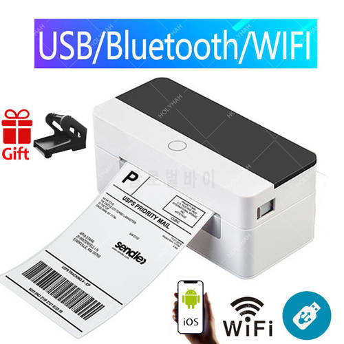 Shipping Label Printer Address Thermal Label Printer 4X6 Barcode Printer USB Bluetooth WIFI High Speed Label Maker