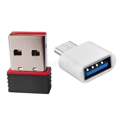 2.4GHz Mini USB WiFi Dongle Adapter for RG351P Game Console Wireless Network Card Receiver MTK7601 Game Accessories