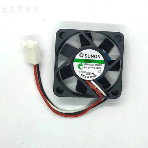 Original SUNON ME40100V1-0000-F99 DC 5V 1.08W 40*40*10mm 4cm 3-wire Speed Cooling Fan