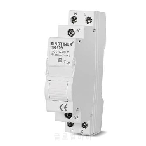 Home Smart 18mm 1P WiFi Remote APP Control Circuit Breaker Timing Switch Staircase Timer Din Rail 100V-240V AC Input