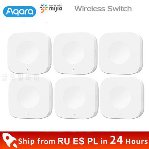 Aqara Wireless Mini Switch Smart Zigbee Sensor One Key 3-Way Control Button Home Security Mi home Homekit Remote Control