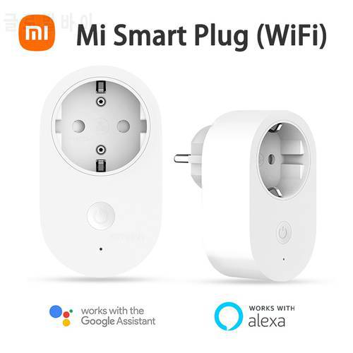 Xiaomi Mi Smart Plug WiFi Global Version 16A EU Power Adapter Wireless Switch Socket Extension Mi Home App Remote Control Alexa