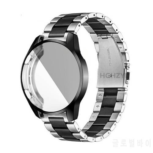 2in1 Stainless Steel Metal Strap and Screen Protector Case For Huawei GT3 3 46mm 42mm Band + Cover For Huawei GT Runner