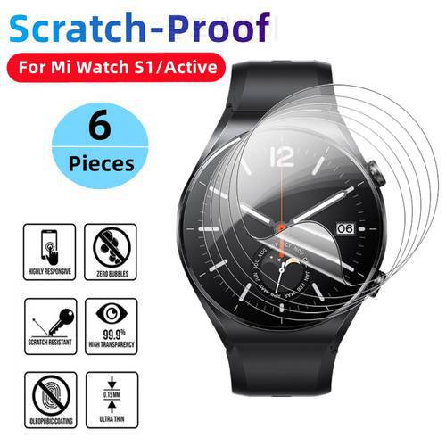 For Xiaomi Watch S1 Active S1Pro Soft TPU Protective Film Mi S1 Anti-scratch Smartwatch Screen Protector For Xiaomi S1 Watch