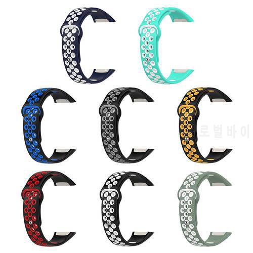 Band Bracelet Replacement Wrist Brace for Huawei Band 6 Soft TPU Two-Color Smart Wristband Replacement