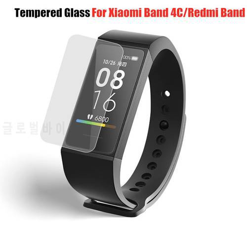 Screen Protector Clear Full Protective Film for Xiaomi Mi Smart Band 4C Tempered Glass for Xiaomi Redmi band 4C Accessories