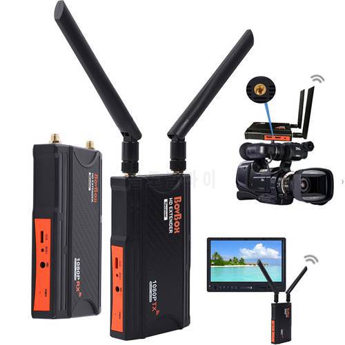 200m Long Range Wireless Display Video Transmitter Receiver HDMI Extender for Camcorder Camera Live Streaming PC To TV Monitor