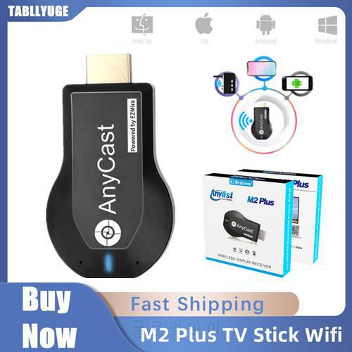 1080P Wireless WiFi Display TV Dongle Receiver HDMI-compatible TV Stick M2 Plus for DLNA Miracast for AnyCast Airplay Android